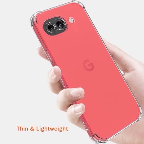 for Google Pixel 10A Case: Clear Unisex Shockproof Flexible TPU Slim Fit Transparent Protective Phone Crystal Clear for Pixel 10A Case- (Clear) - image 6