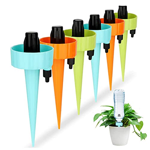 Amazon.co.jp: 6パック 水やり当番 自動給水キャップ じょうろ 自動