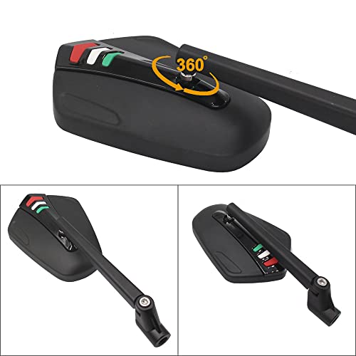 Pruie Liga de alumínio da motocicleta espelhos retrovisores reflexivos espelhos retrovisores espelho