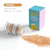 Jelife Orange Edible Glitter Dust for Drinks - 5 Grams Halloween Food Grade Luster Glitter Dust, Sprinkle Edible Food Coloring Powder for Cake Decorating, Chocolates, Cupcakes, Cake Pops&More, Vegan
