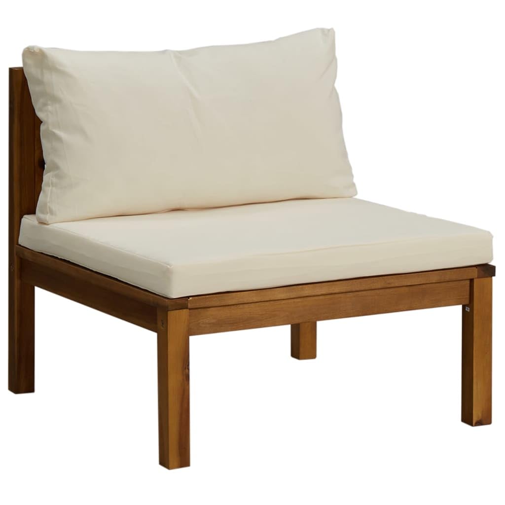 Ecklounge Holz Gartenmöbel Set L Form Balkon Lounge Klein Sitzgruppe Gartenlounge Set Holz Lounge Möbel Outdoor Balkonsofa Loungemöbel Set 5-TLG Type-28