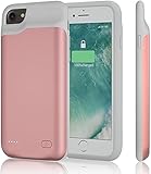 Fácil de escuchar y sincronizar: es compatible con auriculares Bluetooth, también puedes disfrutar de música y hacer llamadas cuando se carga. También puedes sincronizar tu iPhone 6 6S 7 8 (SE 2020) con tu MacBook, PC o portátil sin quitar la funda de la batería. Solo tienes que utilizar un puerto de entrada micro USB para permitir la recarga y la transferencia de datos.