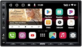 ATOTO S8 Ultra Podwójne Din 7 cali Android Samochodowe zestawy stereo, Wireless CarPlay & Android Auto, Podwójny Bluetooth, Obsługa gestów, VSV i LRV, Wbudowany modem komórkowy 4G, 4G+64G, S8G2A78UL-A