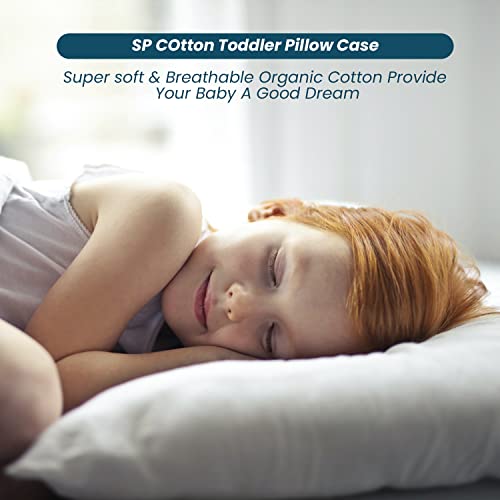 Image of Toddler Travel Pillow case Set of 2 PC Pillow Cover 100% Egyptian Cotton Decorative Pillow case 500 Thread Count Small Pillow case with Zipper Closure Toddler Pillow case 12x16 inch, Burgundy