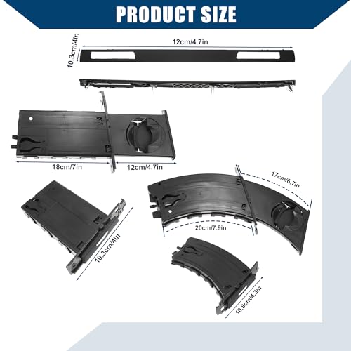 Set de Portavasos Retráctil para BMW E90 E91 E92 E93 3Pcs miniatura 5