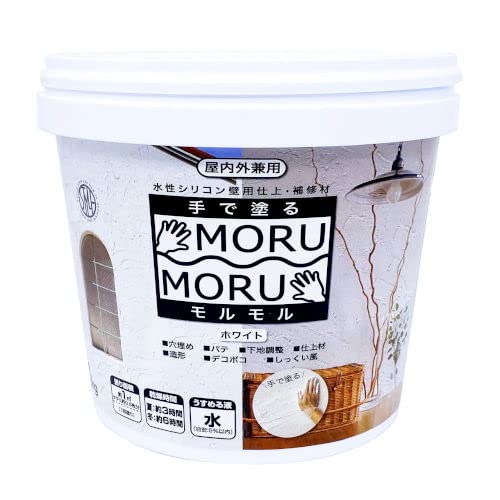 モルモルページ Amazon | MORUMORU1Kg/ホワイト/1Kg 1Kg | 塗料缶・ペンキ