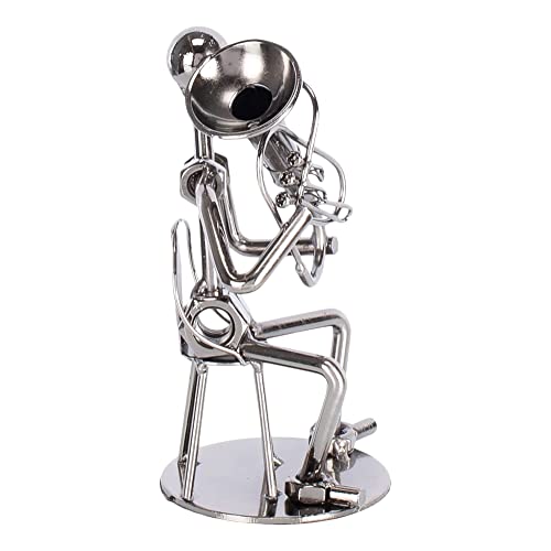 Broadway Gift Silvertone Tuba Player 6 inch Table Top Figurine