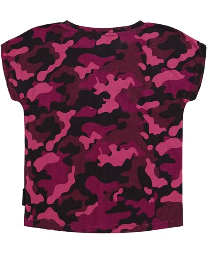 HUDSON Girls' Short Sleeve Patterned Tee, Relaxed Fit Jersey T-Shirt with Crewneck2