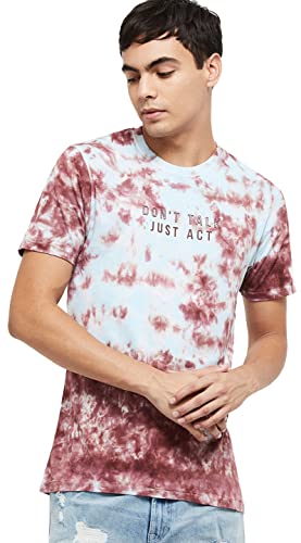 Image of Max Men Tie & Dye Printed Ultra Slim Fit T-Shirt