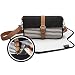Portable Changing Pad Diaper Clutch- Waterproof Baby Changing Station w/Wipes Holder, Extra Pockets, Hands Free Crossbody Strap- Travel Changing Mat Folds Into a Small Diaper Bag Purse w/One Hand