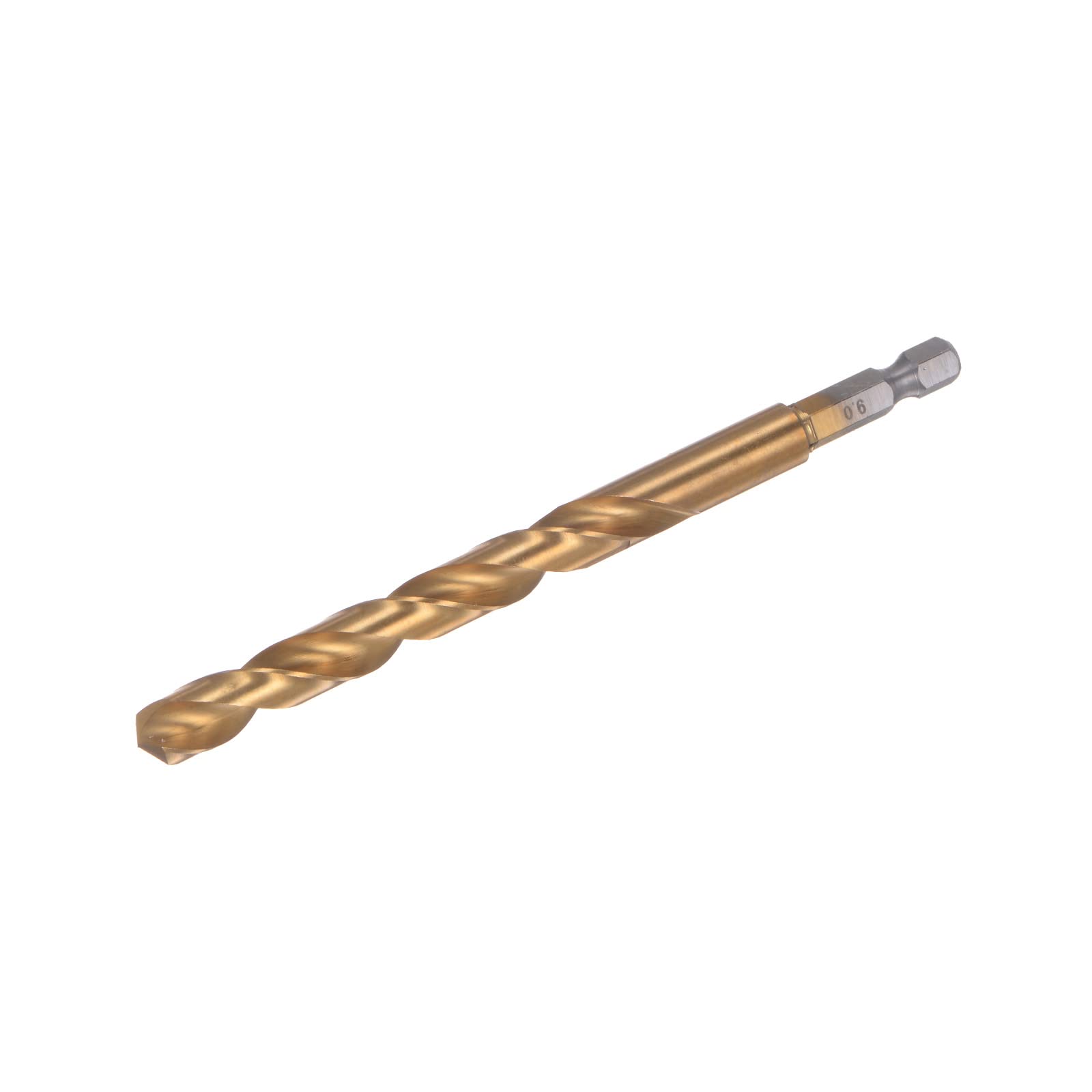 Sourcing Map Foret Hélicoïdal 8,2 Mm M35 Titane – Tige Hex 1/4" – Acier Cobalt Haut Vitesse Pour Métal, Bois, Inox