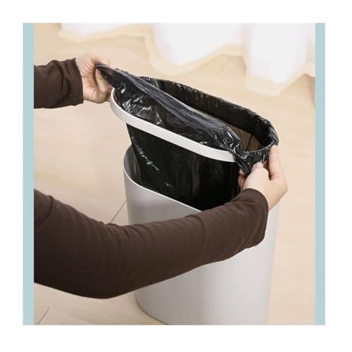 Papelera pequeña rectangular para solucionar la falta de espacio en baños y cocinas estrechas 6