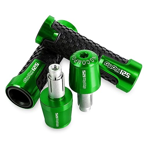 Grip end cover cap CNC pour guidon GROM 125 finition aluminium