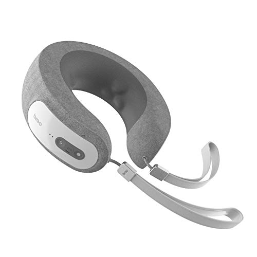 Preisvergleich Produktbild Breo Nackenmassagegerät mit Wärmefunktion, wiederaufladbares Nackenkissen für gute Nackenstütze und Entlastung der Nackenmuskulatur zu Hause Büro Unterwegs