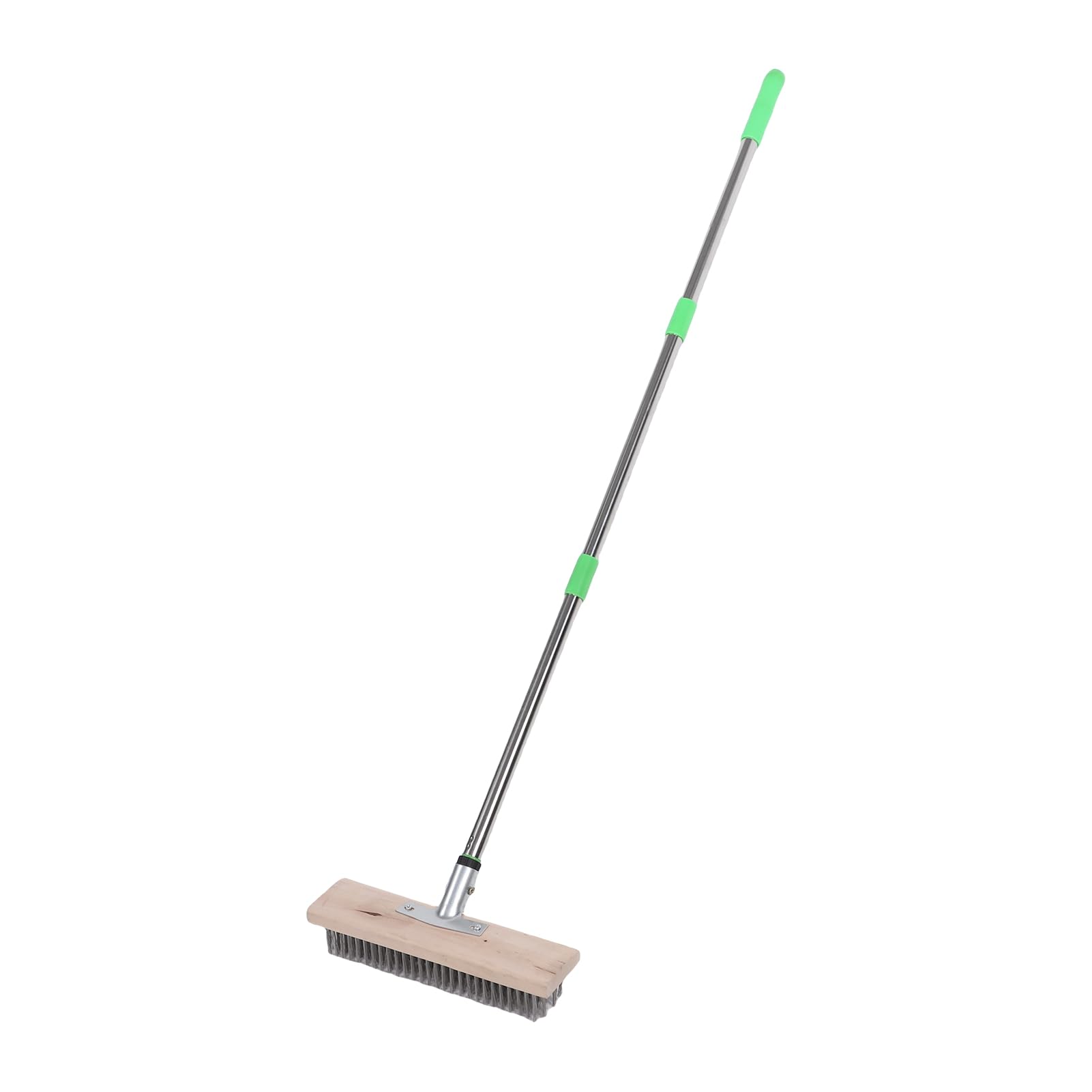 Brosse en fil d'acier inoxydable pour nettoyer la terrasse en béton avant le printemps