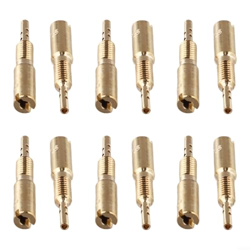 Kit de 12 buses métalliques 32,5 à 60 mm pour carburateurs Mikuni TM33/TM36/TM40 et VM28/VM40/HS40, finition dorée