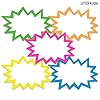 Starburst Signs with Stickers 100pcs | Sale Price Tags for Garage Sale, Estate Sale, Yard Sale, Retail Supplies. 50pcs Price Sign Cards & 50pcs Strong Sticker Dots. 4x6 inch (Neon) #2