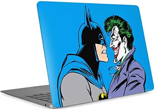 Skinit Decal Laptop Skin Compatible with MacBook Air 13in Retina (2018-2019) - Officially Licensed Warner Bros Batman vs Joker - Blue Background Design