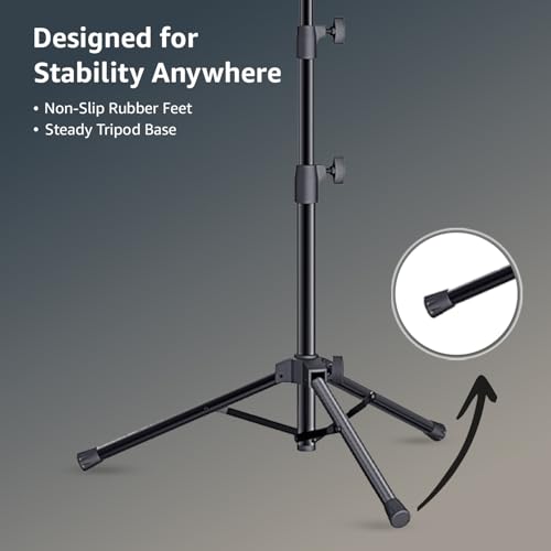 Image of Amazon Basics Orchestral Sheet Music Stand - Portable Black Design for Musicians and Performers