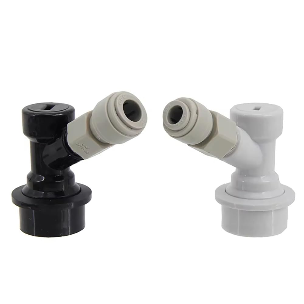 Ball Lock Keg Disconnect 1 Set - Schnellverbinder for Gas- Und Bierleitungen Mit 5/16" Und 3/8" Steckanschlüssen for Selbstgebrautes Bier(A)