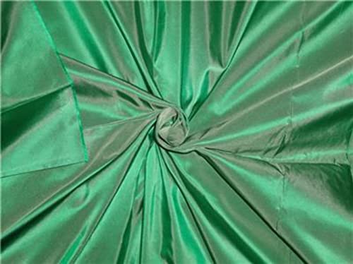 Taffetas 100 % pure soie vert 137,2 cm : tissu soie au mètre pour robe et rideau