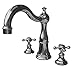 Newport Brass 3-1766 Victoria Double Handle Roman Tub Faucet with Metal Cross Ha, Biscuit