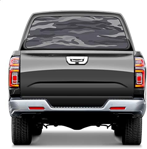 REYUN Truck Rear Window Decal Wrap Camouflage Camo Military Pickup Trucks Back Window Sticker Graphics Decor Vinyl Window Film Fit Most Pickup Trucks 66'' x 22''