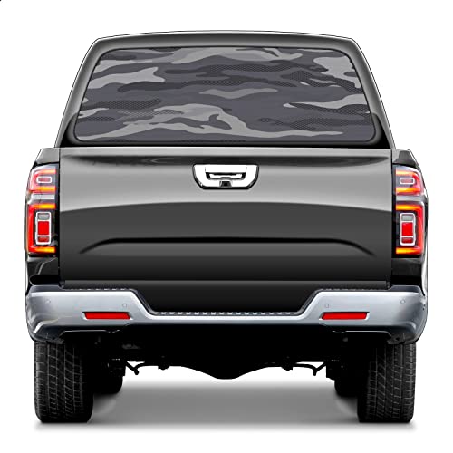 Reyun Truck Rear Window Decal Wrap Camouflage Camo Military Pickup Trucks Back Window Sticker Graphics Decor Vinyl Window Film Fit Most Pickup Trucks 66'' X 22'' #TOP11