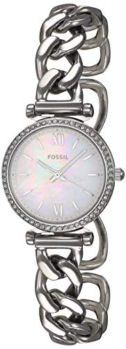 Fossil Women's Carlie Mini ES4689 Silver Stainless-Steel Japanese Quartz Dress Watch