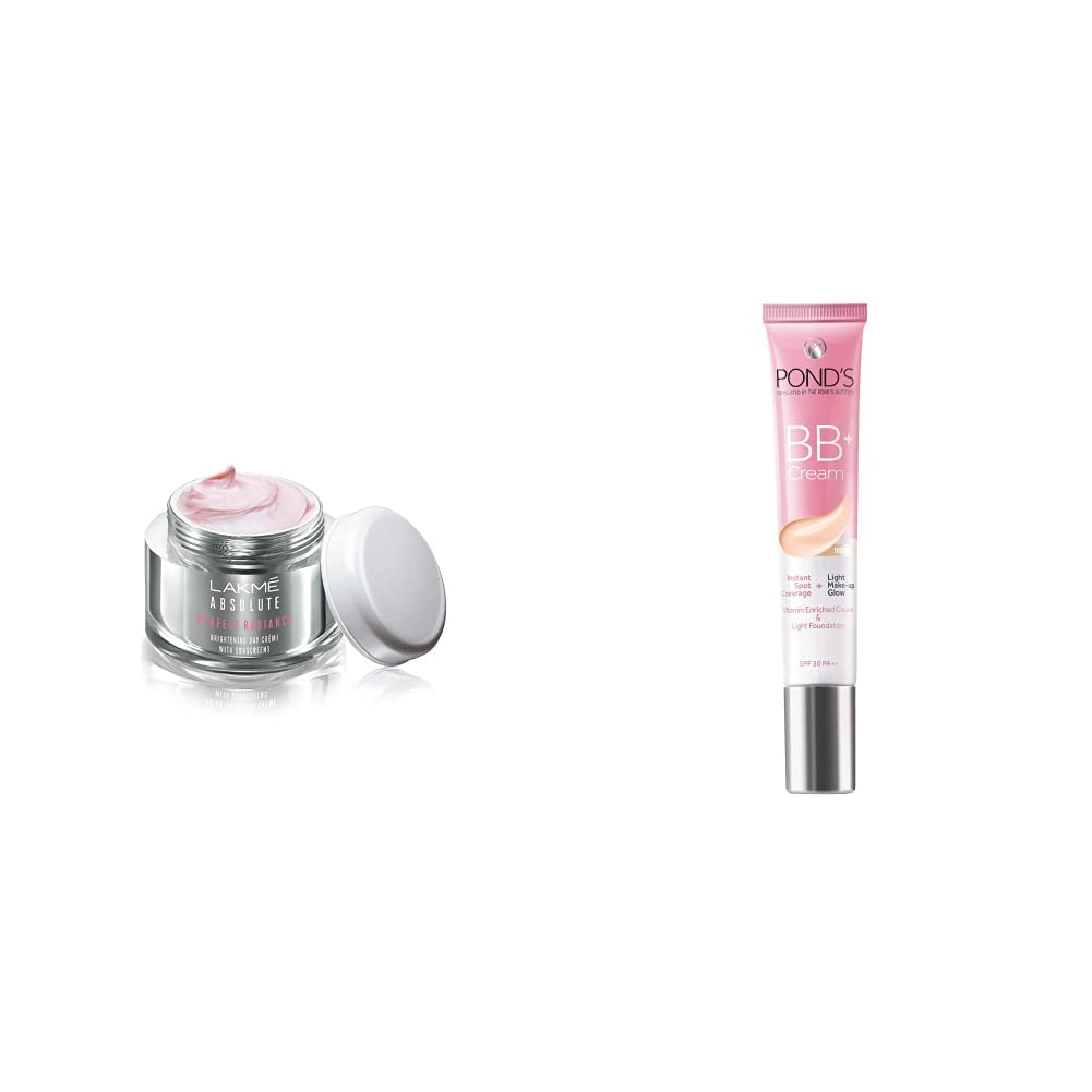 Lakmé Perfect Radiance Fairness Day Creme 50 g & Pond's White Beauty BB+ Fairness Cream 01 Original, 18 g-picture-22