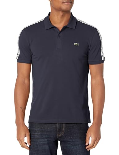 Lacoste Men's Logo Stripe Piqué Polo Shirt