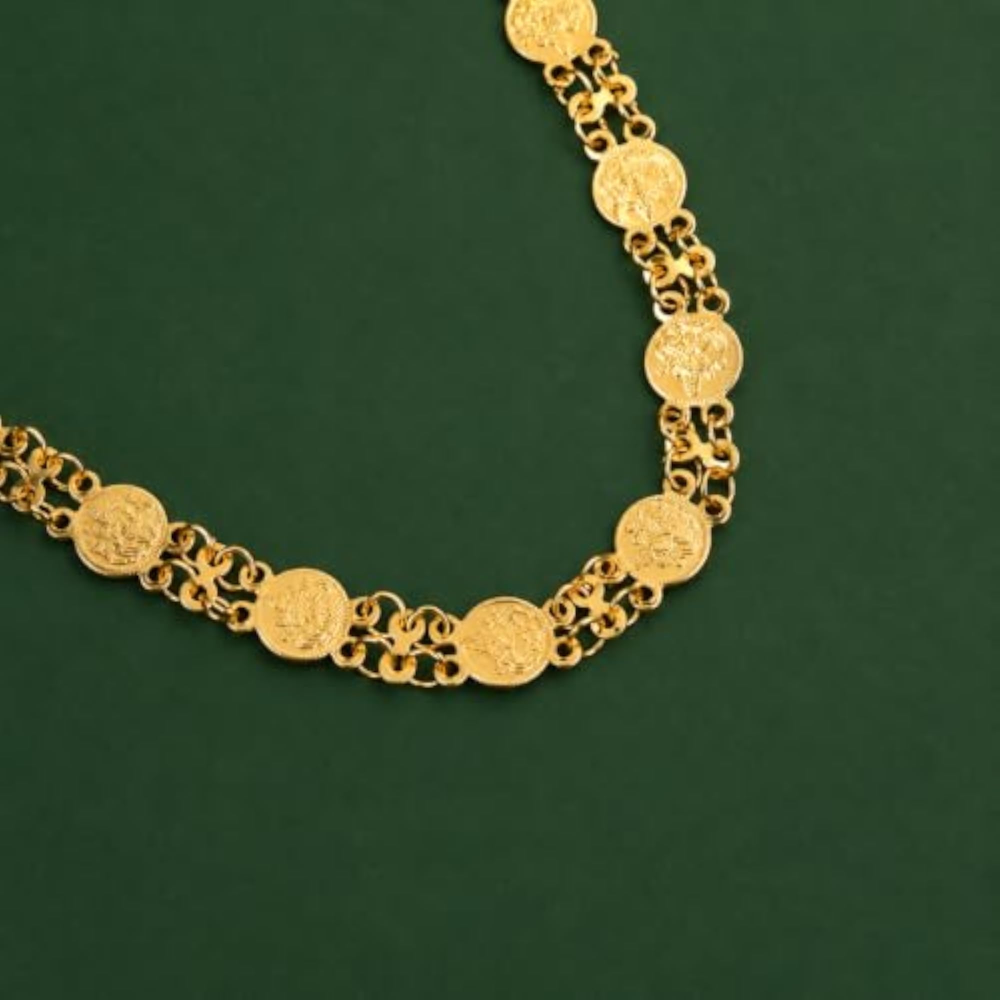 Classic Long Chain Gauri Ganpati Necklace, Art Jewellery