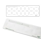 AmeriCan Goods 100/Pk Flow Dental Film Mount Grip Right Notched Clear Plastic Film Mounts Horizontal & Vertical Windows in Different Sizes (14-8H/6V)