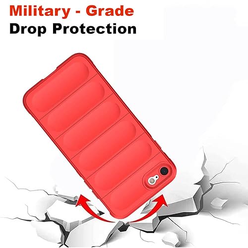 Image of amazon basics Basic Case for Apple iPhone 7 (Silicone Red)