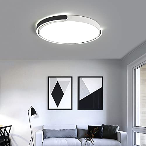 Plafond éclairage LED round plat 6000K pour intérieur moderne