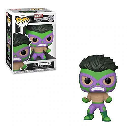 Hulk El Furioso Pop #708 Pop Marvel Luchadores Vinyl Figure (Bundled with EcoTek Protector to Protect Display Box) - Image 2