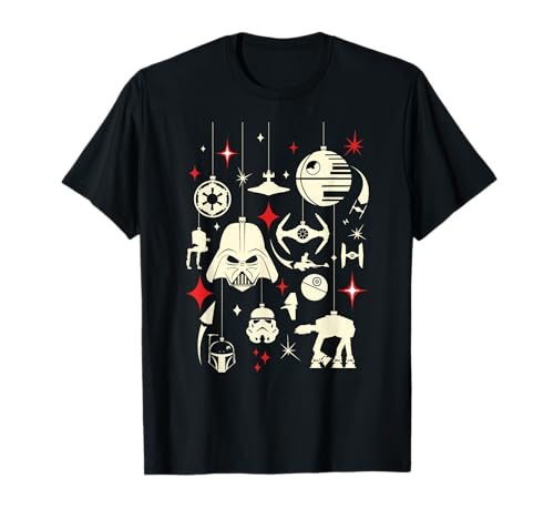 T-shirt Star Wars Galactic Empire en coton doux avec motif ornements de fête