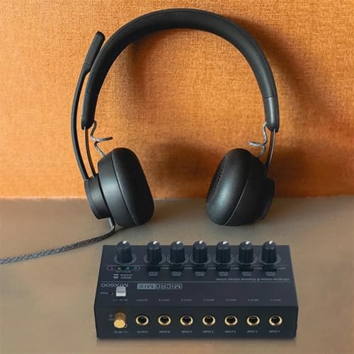 Mixer Audio 6 canaux MIX600 mini mélangeur de son stéréo ultra-compact à faible bruit