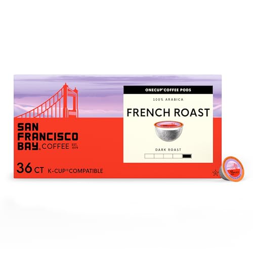 Image of San Francisco Bay K-Cup Coffee Pods, French Roast (36 ct), Dark Roast, Commercially Compostable Single-Serve Coffee Pods