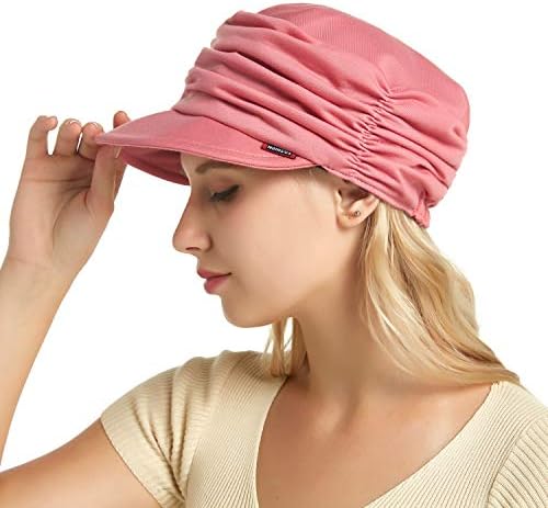 Fashion Hat Cap with Brim Visor for Woman Ladies, Best for Daily Use(Pink)