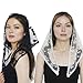 Fashion Accessory White Turban Breathable Hijab Headscarf Elegant Hairpieces Decoration For Parties And Weddings Multipurpose