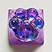 Elacgap Cat Claw Keycap Cute Drip Glue Backlight Keycaps DIY ESC Arrow Key Keycap Replacement for Cherry MX Gaming Mechanical Keyboard (Dark Purple)