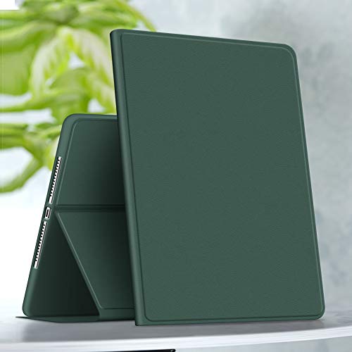 Con il design della striscia antiscivolo, senza compromettere la perfetta prospettiva generale di questa custodia per iPad 2018/2017 9.7, si può impostare due angoli di supporto orizzontali per l'uso.