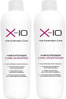 X-10 Hair Extension Care Set - Shampoo (250ml) + Conditioner (250ml)