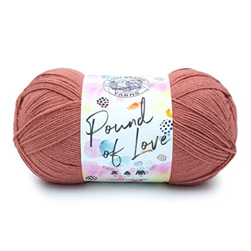 Image of Lion Brand Yarn Pound of Love, Large Value Yarn for Knitting, Crochet, and Crafts, Terracotta, 1 Pack