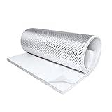 FORTLUFT Aluminum Heat Shield Barrier Ceramic Fiber Adhesive Backing 1/2'(12.7mm) x 12.00'(305mm) x...