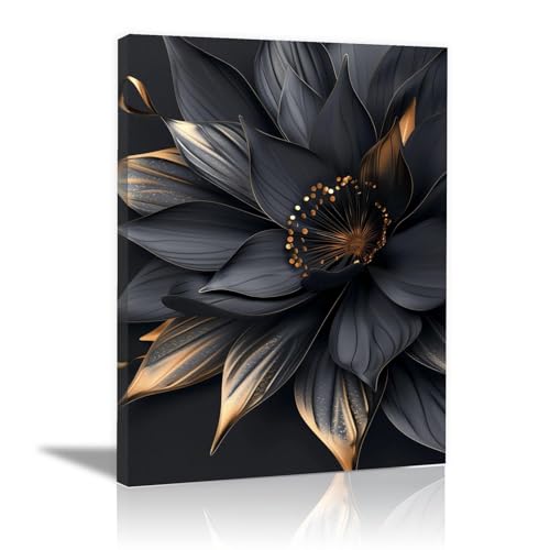 Affiche tableau decoration murale salon restaurant fleurs 50x70cm