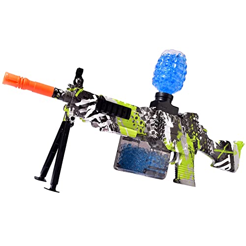 Qogely Gel Ball Water Blaster Splat Automatic, Splatter Orby for Adults and Kids, Shooting Games for 14 Years+