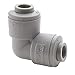 Parker Hannifin A6EU6-MG TrueSeal Acetal Elbow Union Fitting with EPDM Seal, 3/8" Push-to-Connect Tube x 3/8" Push-to-Connect Tube, Gray