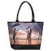 Produktbild VON LILIENFELD Handtasche Damen Motiv Kunst Theo Michael Hommage to The Singing Butler Motiv Kunst Shopper Maße cm L42 x H30 x T15 Strandtasche Henkeltasche Büro
